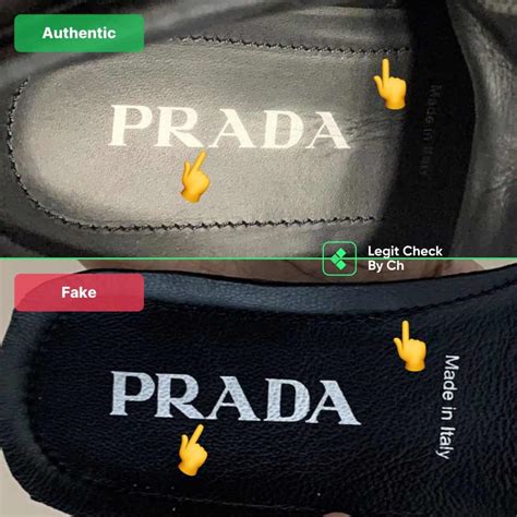 how to tell fake prada shoes|prada label authentic.